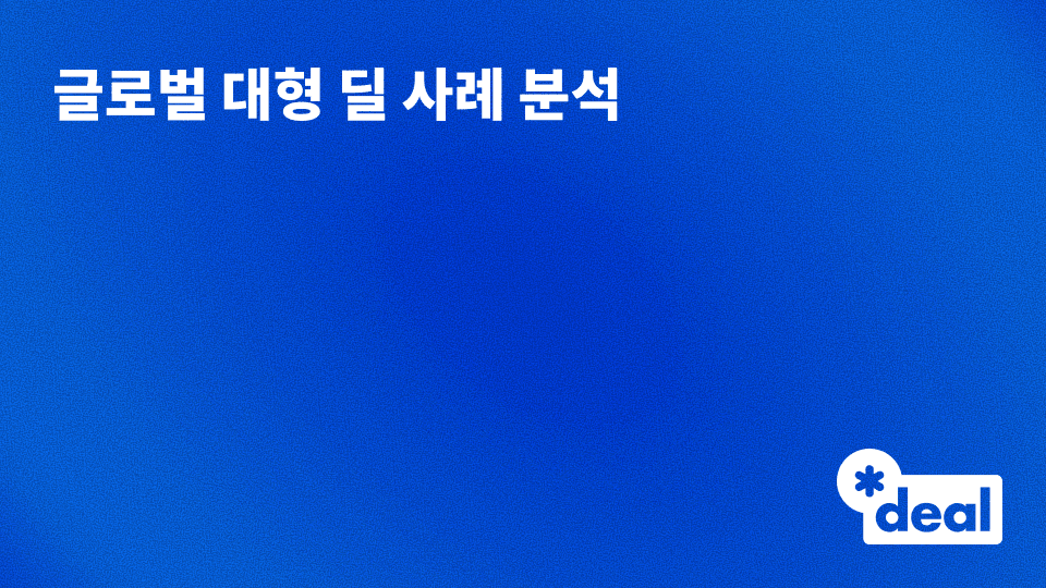 글로벌 대형 딜 사례 분석