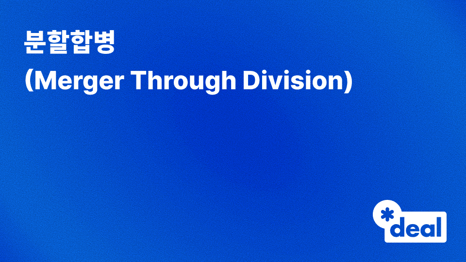 분할합병 (Merger Through Division)