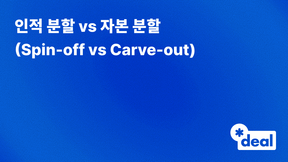 인적 분할 vs 자본 분할 비교 (Spin-off vs Carve-out Comparison)